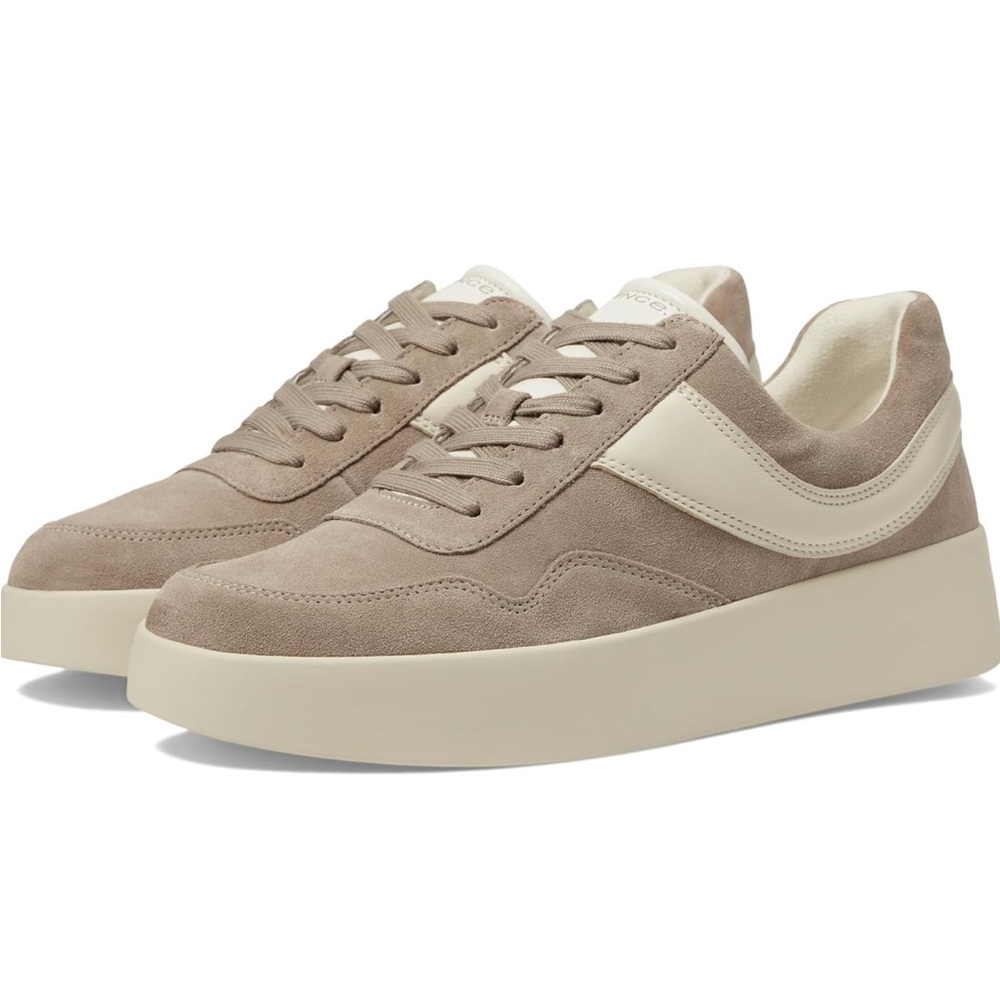 Vince Sneaker Light Straw Suede Tennis Shoe Casual Sneaker  | NWOT Size 10
